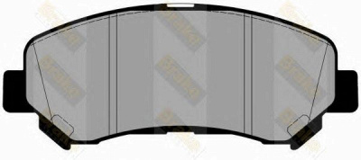 BRAKE ENGINEERING pa1775 -  Комплект тормозных колодок, дисковый тормоз